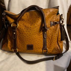 Dooney & Bourne Ostrich Leather Satchel